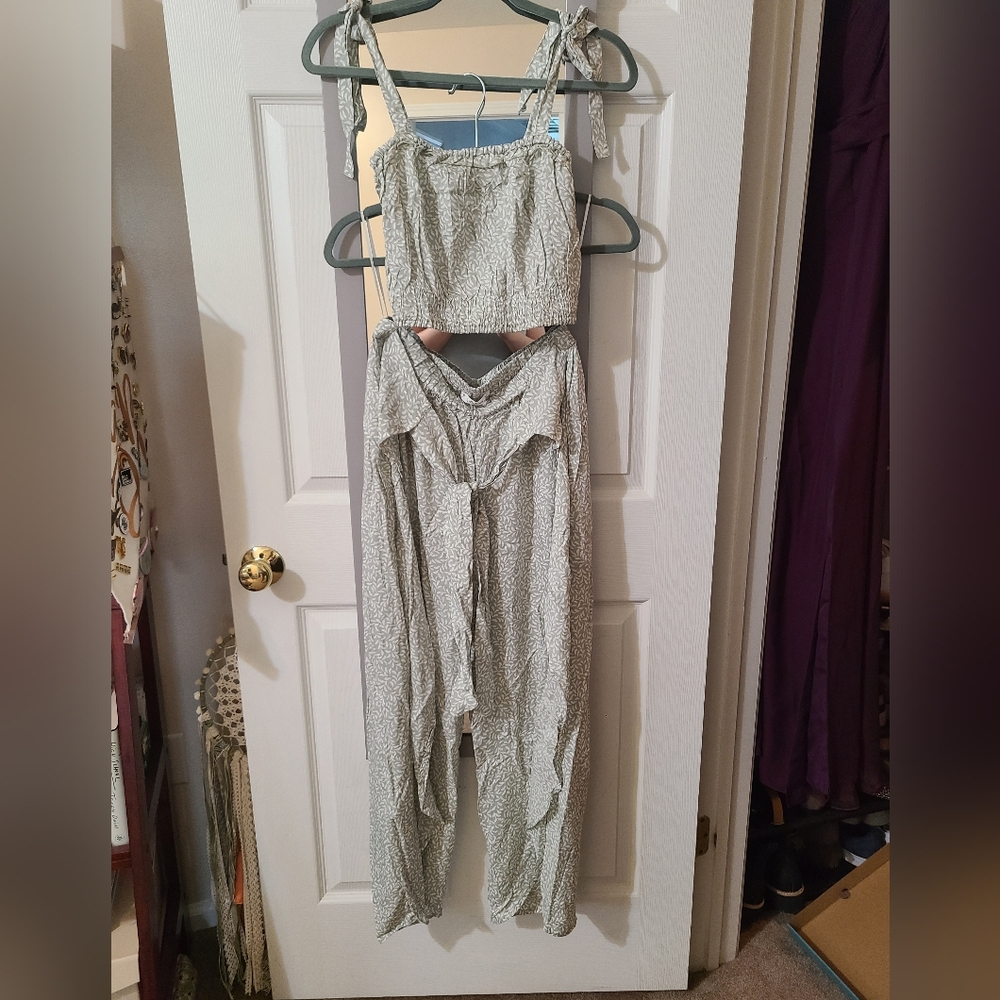 Salty Lemon Two Piece Matching Set Size Large Sag… - image 2